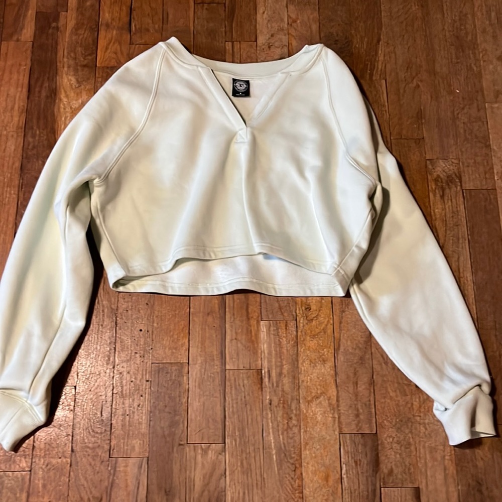 PAC Sun Size Small cropped sweat shirt light green